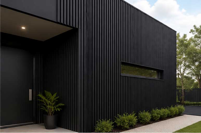 Black Outdoor Wall Panel image 2