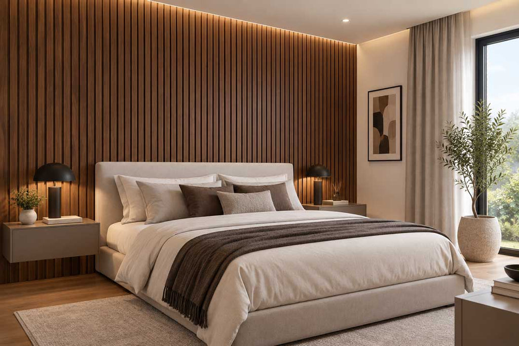 Walnut MDF Acoustic Panel image 2