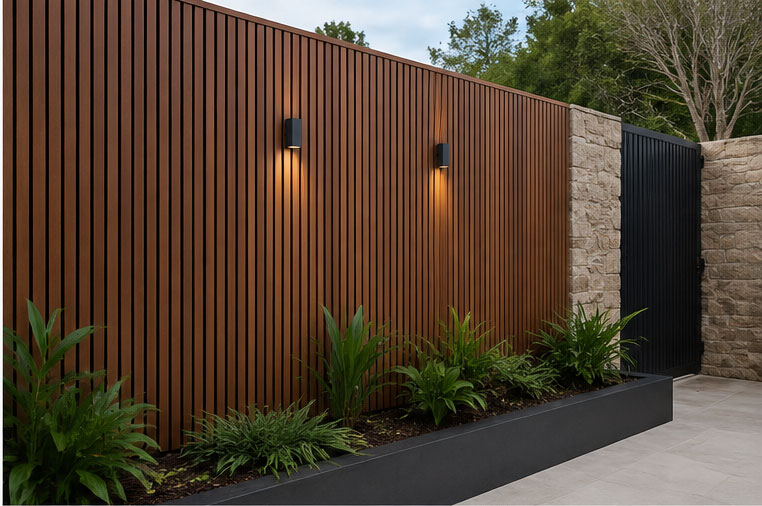 Walnut Outdoor Wall Panel image 2