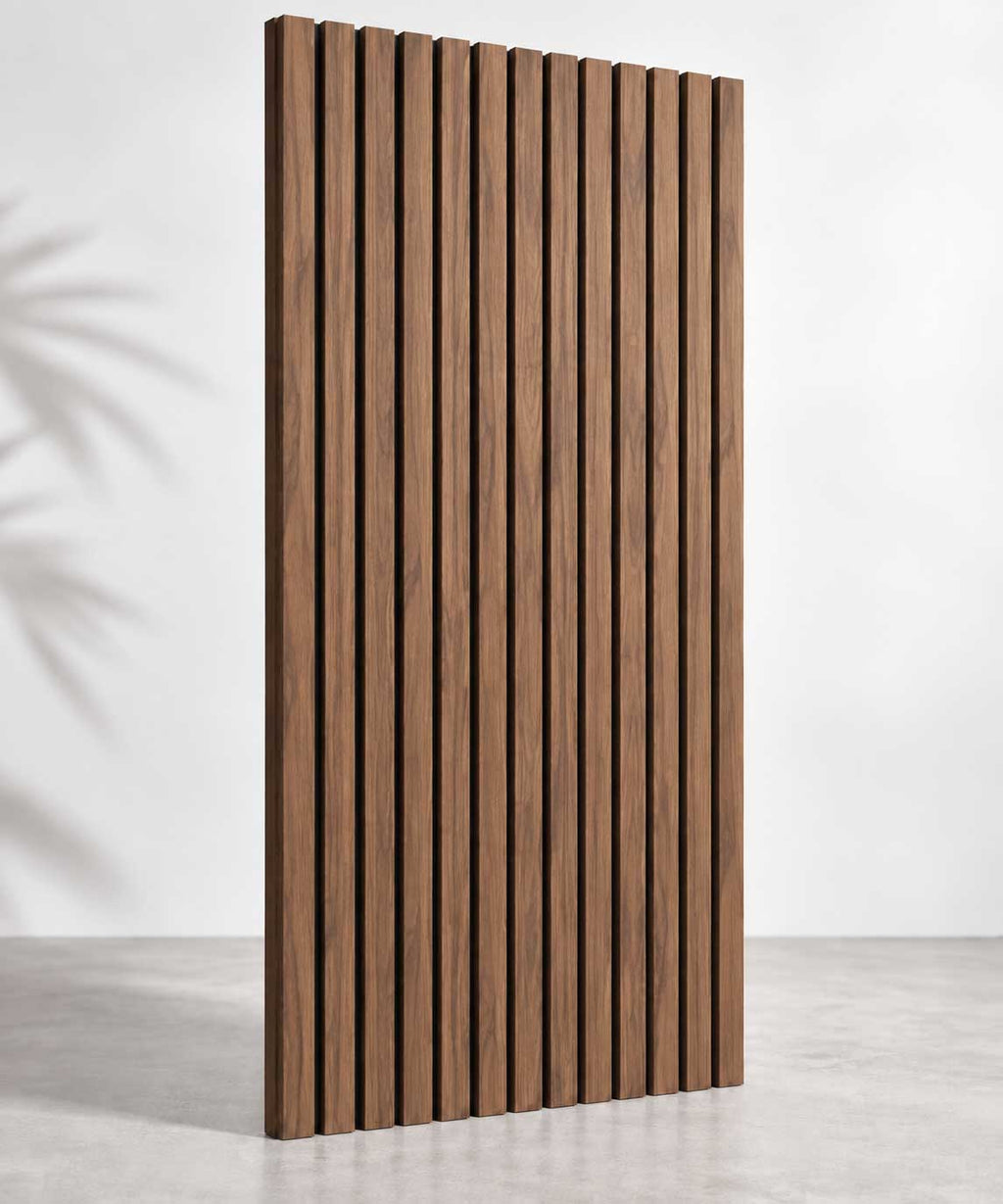 Walnut MDF Acoustic Panel - 2400 × 600 × 21 mm image