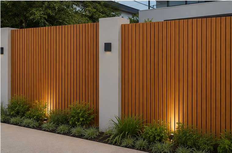 Teak Outdoor Wall Panel image 3