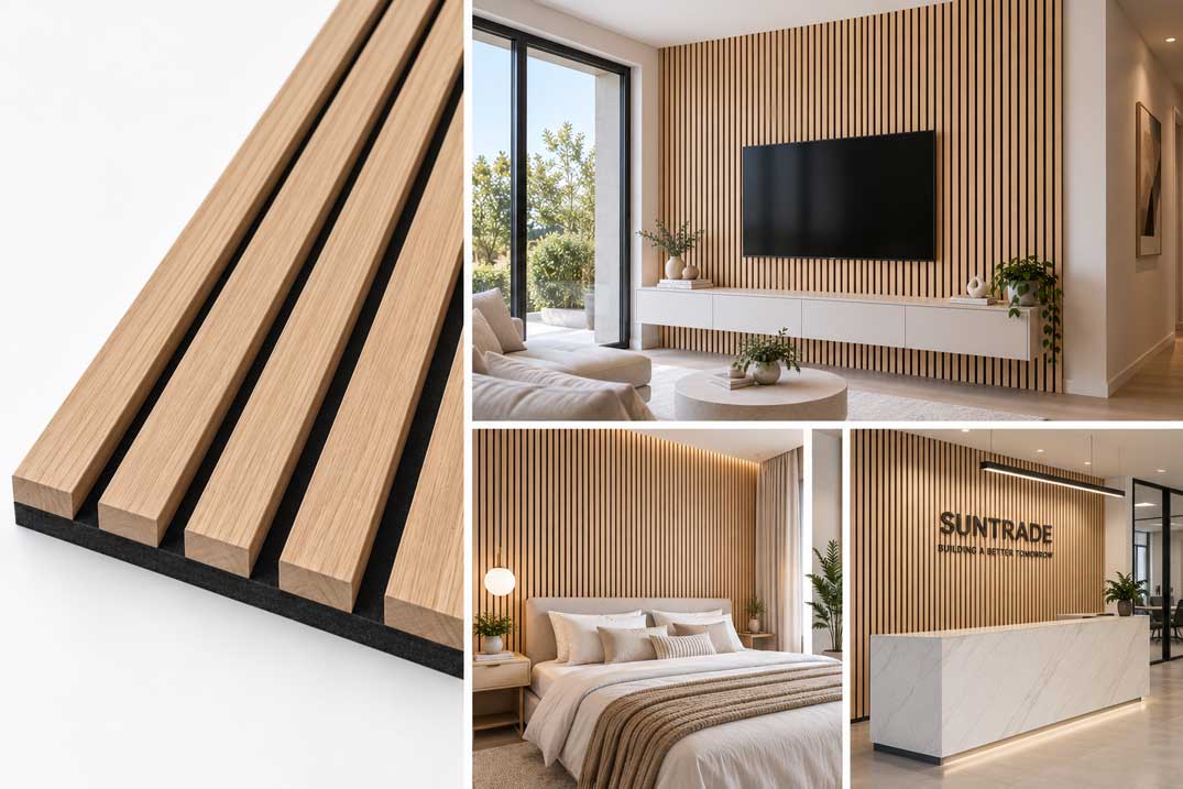 Light Oak MDF Acoustic Panel image 1