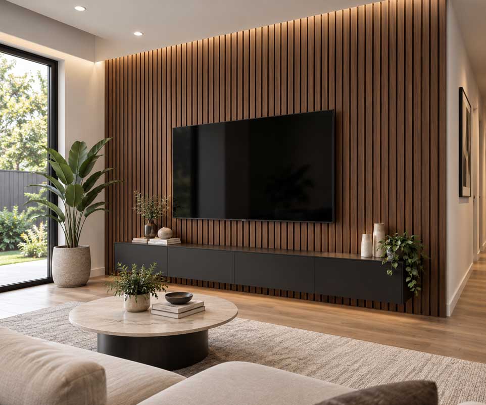 Walnut MDF Acoustic Panel image 3