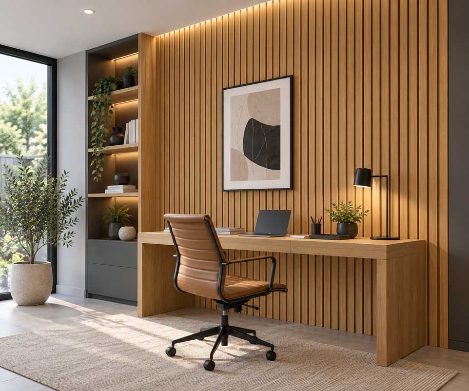 Natural Oak MDF Acoustic Panel image 1