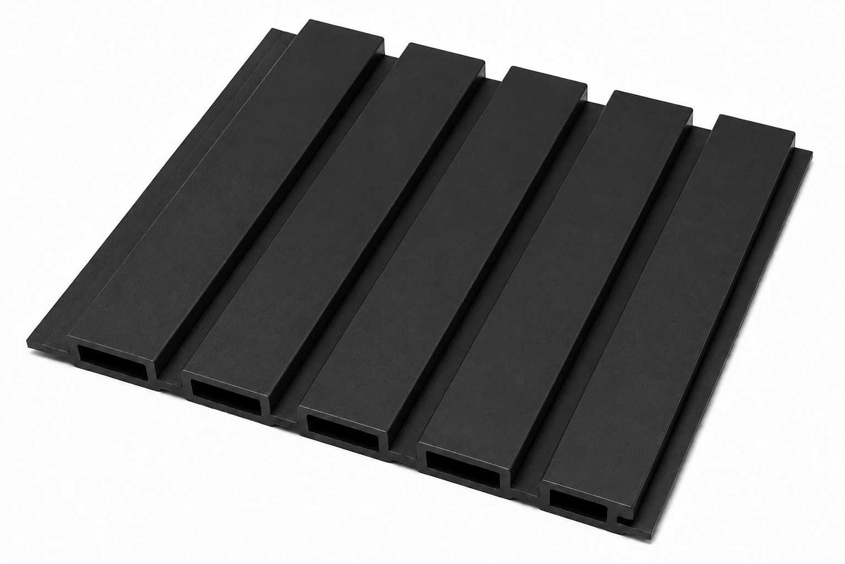 Black Outdoor Wall Panel - 2400 × 219 × 26 mm image