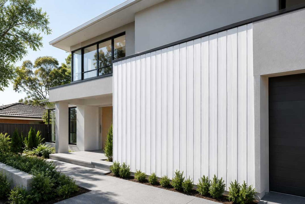 Pure White Outdoor Wall Panel image 2