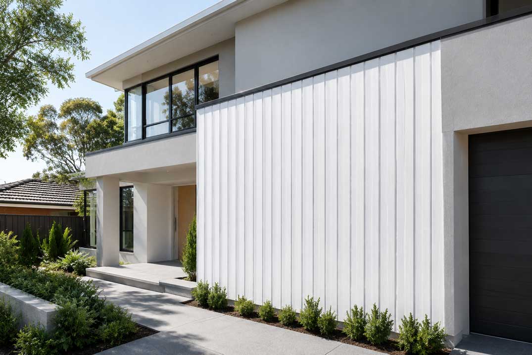 Pure White Outdoor Wall Panel image 2