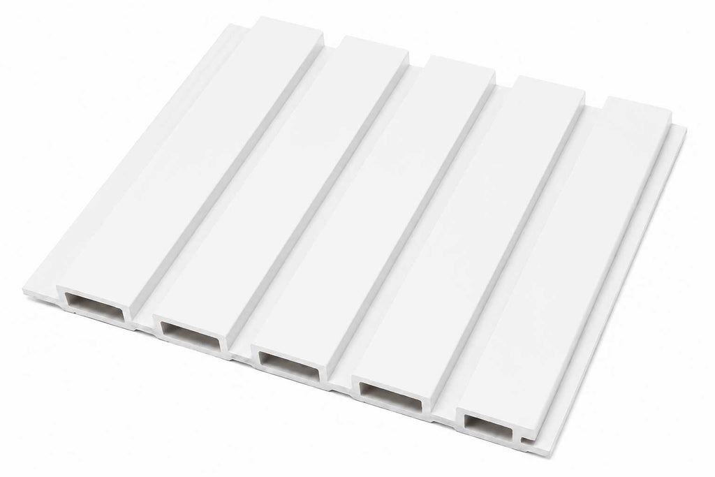 Pure White Outdoor Wall Panel - 1800 × 219 × 26 mm image